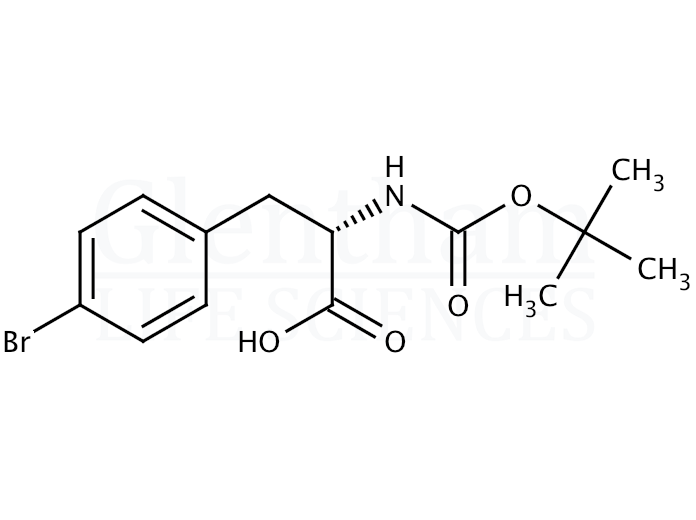 Structure for Boc-D-Phe(4-Br)-OH (79561-82-3)
