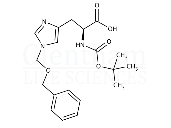 Boc-His(3-Bom)-OH Structure