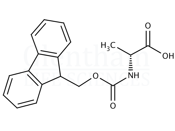 Fmoc-D-Ala-OH Structure