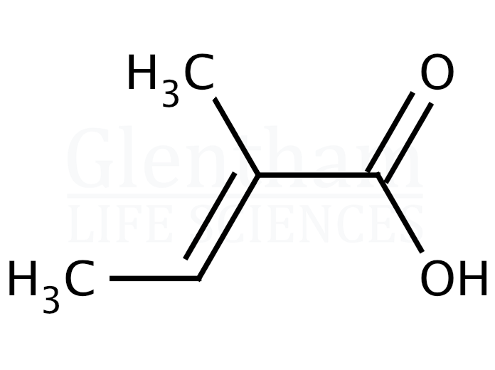 trans-2,3-Dimethylacrylic acid Structure