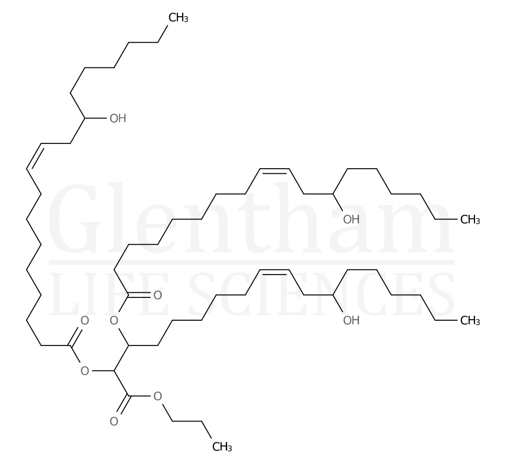 Castor oil, EP grade Structure