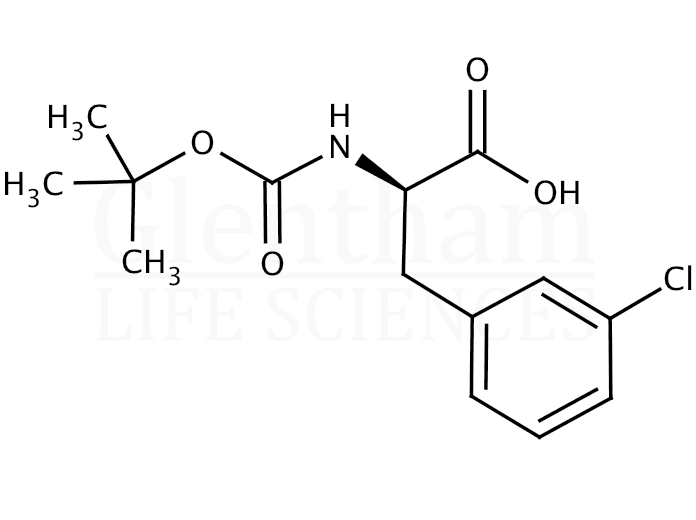 Structure for Boc-D-Phe(3-Cl)-OH