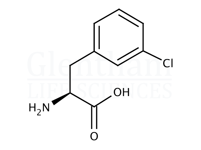 Structure for 3-Chloro-L-phenylalanine hydrochloride  (80126-51-8)