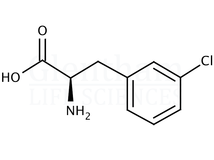 Structure for 3-Chloro-D-phenylalanine hydrochloride  (80126-52-9)