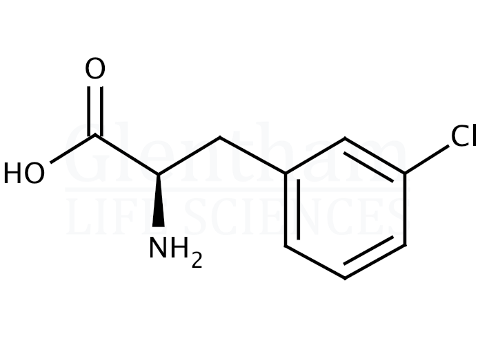 Structure for  3-Chloro-D-phenylalanine hydrochloride   (80126-52-9)