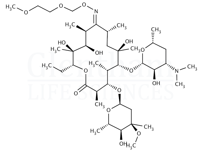 Structure for  Roxithromycin  (80214-83-1)