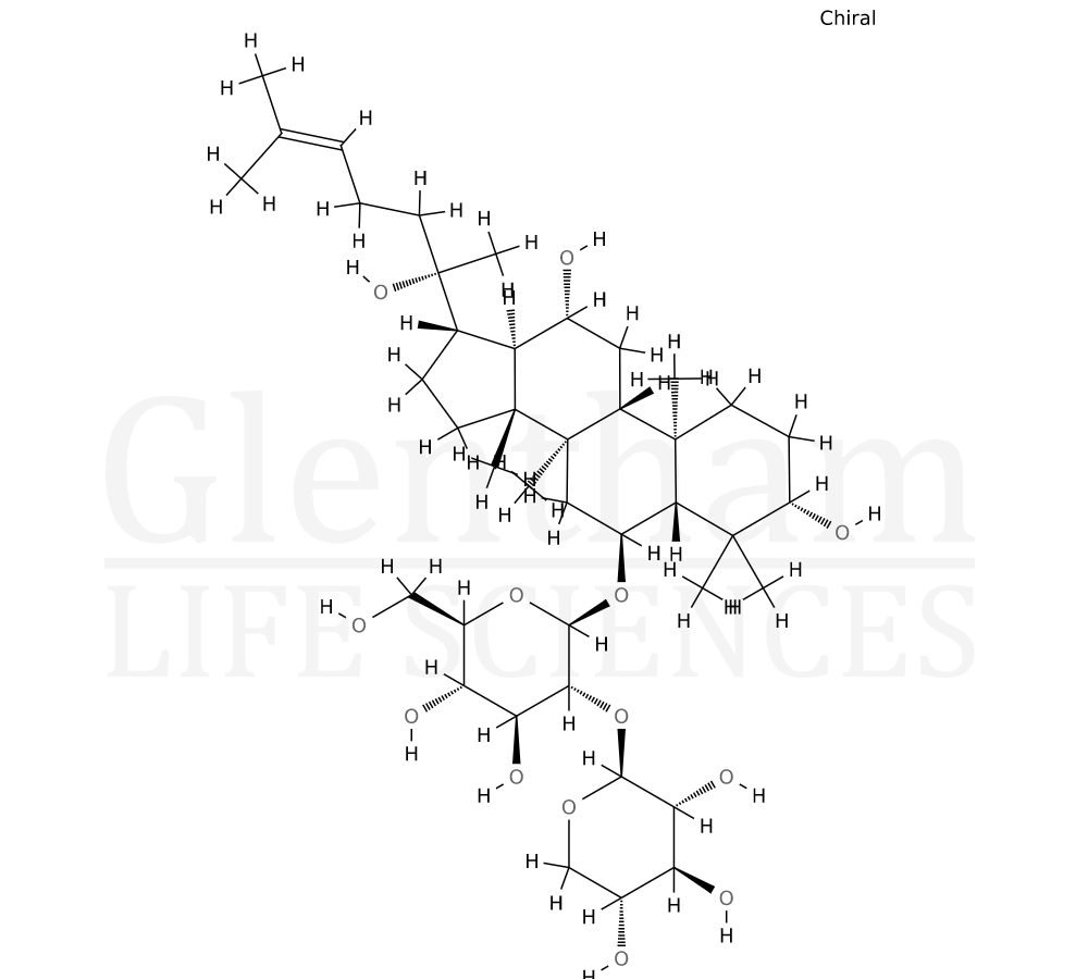 Structure for Notoginsenoside R2 (80418-25-3)