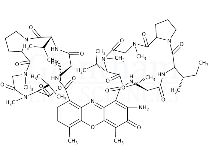Structure for Actinomycin C (8052-16-2)