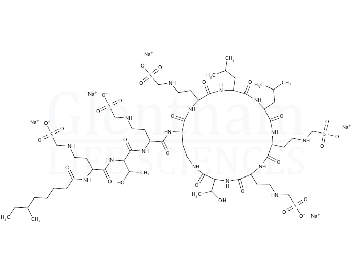 Structure for Colistin sodium methanesulfonate (8068-28-8)
