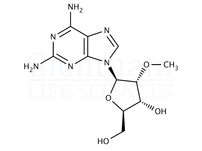 2-Amino-2''-O-methyladenosine Structure