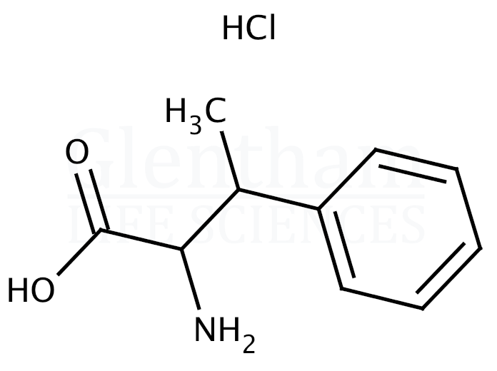 β-Methyl-DL-phenylalanine hydrochloride Structure
