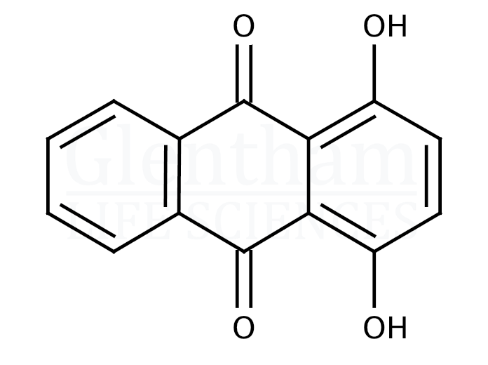 1,4-Dihydroxyanthraquinone Structure