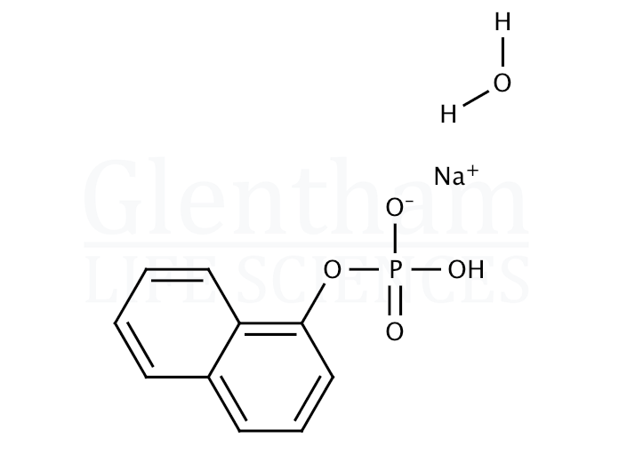 Strcuture for 1-Naphthyl phosphate monosodium salt hydrate