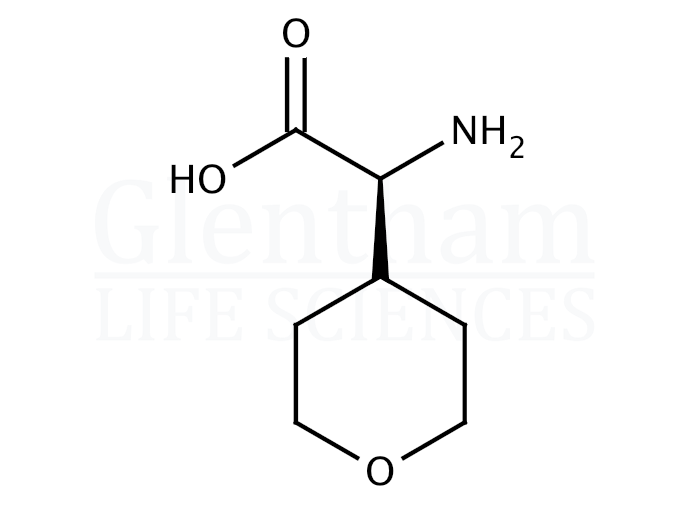 (S)-Amino-(tetrahydropyran-4-yl)acetic acid Structure