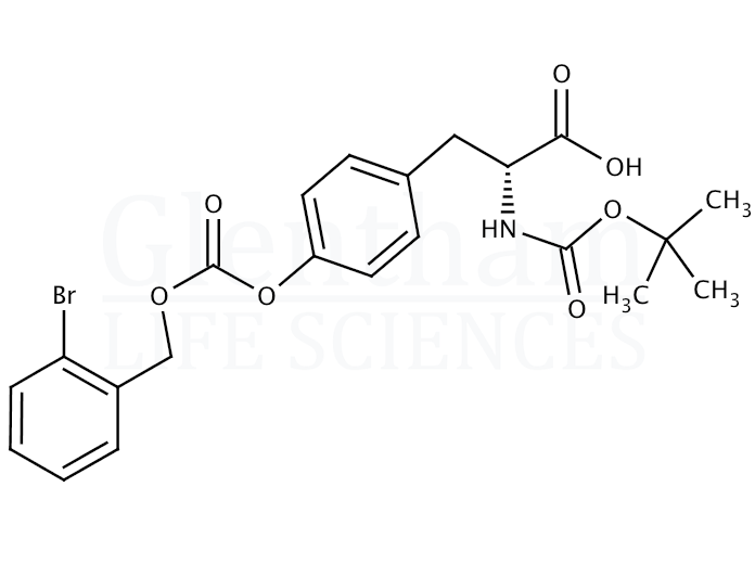 Structure for Boc-D-Tyr(2-Br-Z)-OH