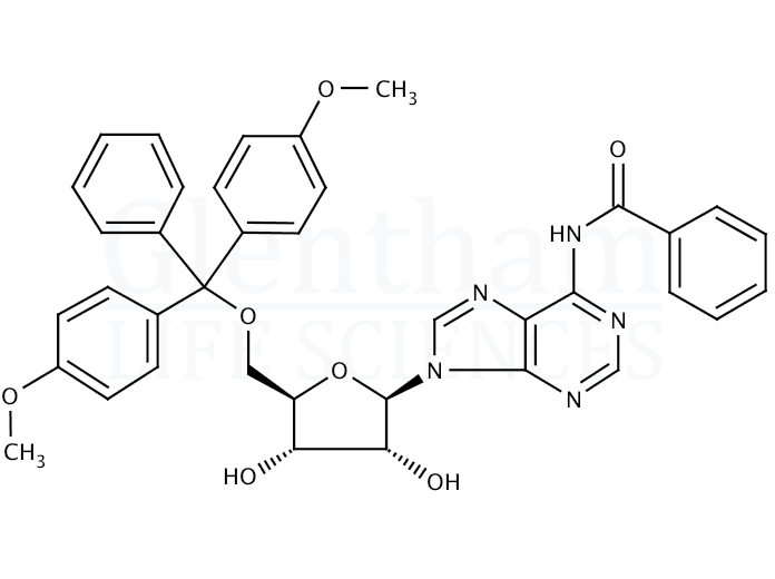 N6-Benzoyl-5''-O-DMT-adenosine Structure