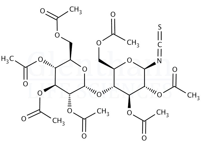 2,3,6,2'',3'',4'',6''-Hepta-O-acetyl-b-D-maltosyl isothiocyanate Structure