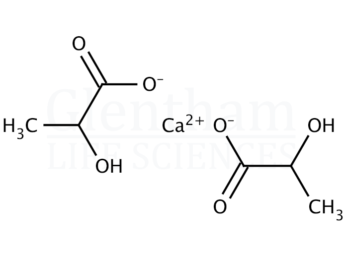 Structure for Calcium lactate, anhydrous