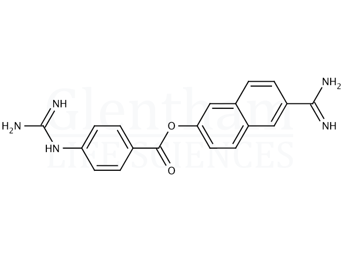 Structure for Nafamostat (81525-10-2)