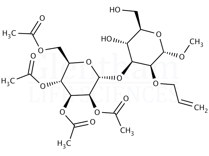 Structure for Methyl 2-O-allyl-3-O-(2,3,4,6-tetra-O-acetyl-a-D-mannopyranosyl)-a-D-mannopyranoside