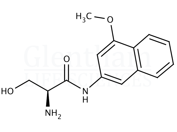 L-Serine 4-methoxy-beta-naphthylamide Structure