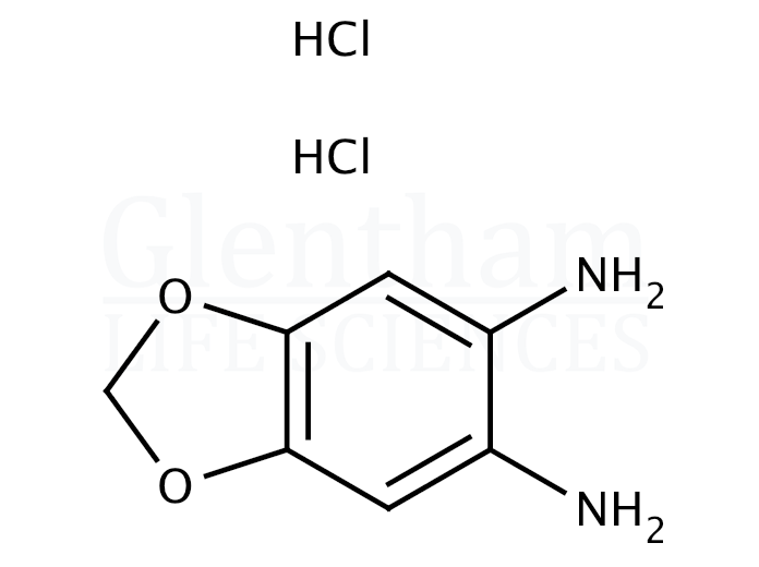 4,5-Methylenedioxy-1,2-phenylenediamine dihydrochloride Structure