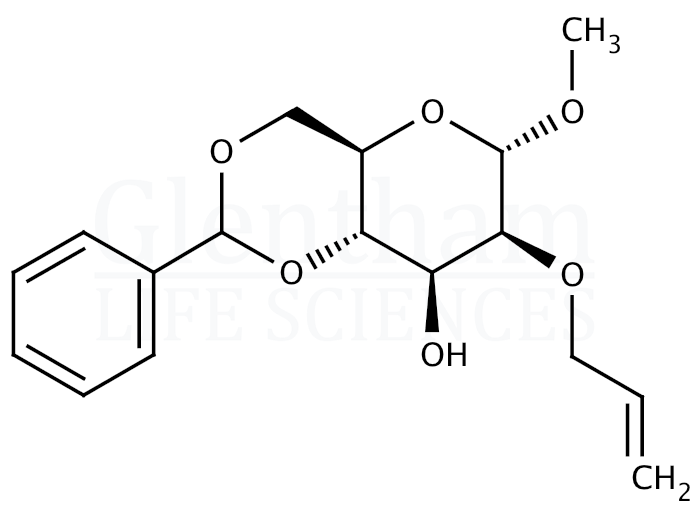 Methyl 2-O-Allyl-4,6-O-benzylidene-α-D-mannopyranoside Structure