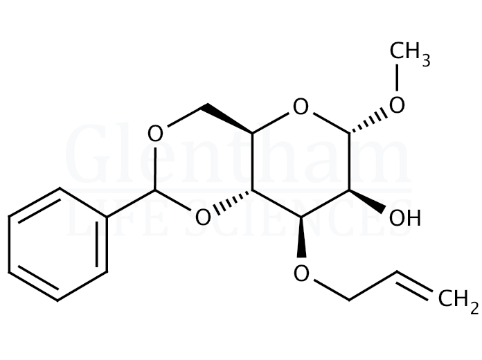 Methyl 3-O-Allyl-4,6-O-benzylidene-α-D-mannopyranoside Structure