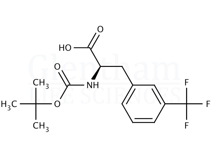 Structure for Boc-D-Phe(3-CF3)-OH (82317-82-6)
