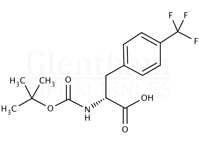 Structure for Boc-D-Phe(4-CF3)-OH (82317-83-7)