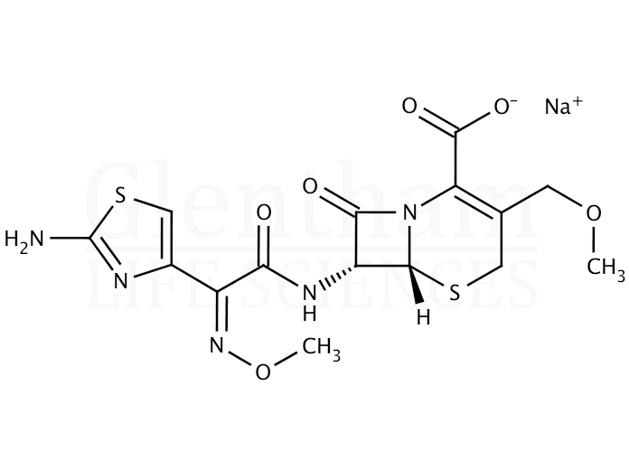 Cefpodoxime sodium salt Structure