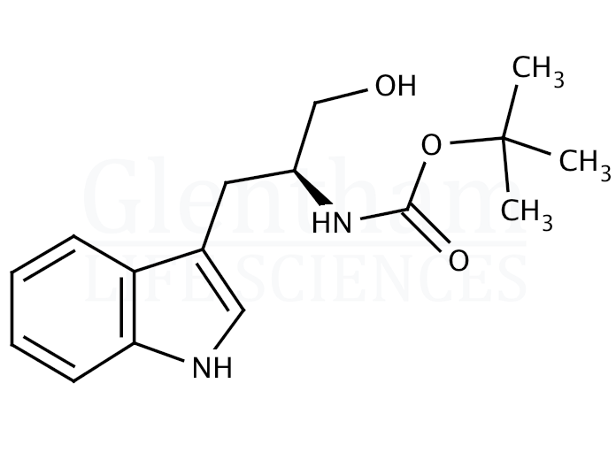 N-α-(tert-Butoxycarbonyl)-L-tryptophanol   Structure