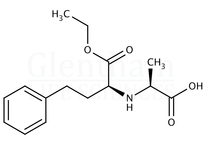 N-[(S)-(+)-1-(Ethoxycarbonyl)-3-phenylpropyl]-L-alanine  Structure