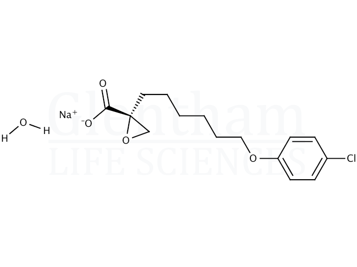 Structure for (+)-Etomoxir sodium salt hydrate