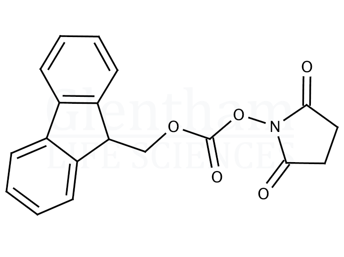 Structure for Fmoc N-hydroxysuccinimide ester (82911-69-1)