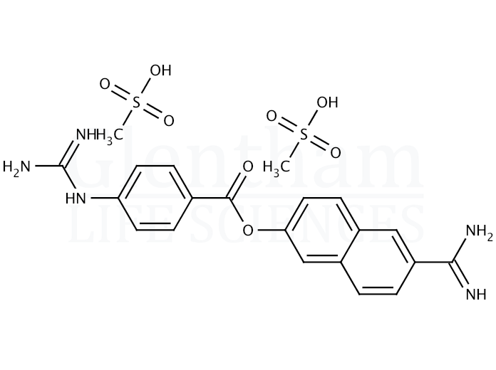 Structure for Nafamostat mesylate (82956-11-4)
