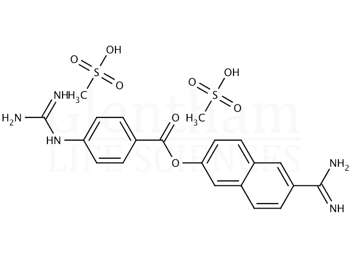 Nafamostat mesylate Structure