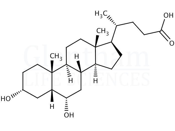 Hyodeoxycholic acid Structure