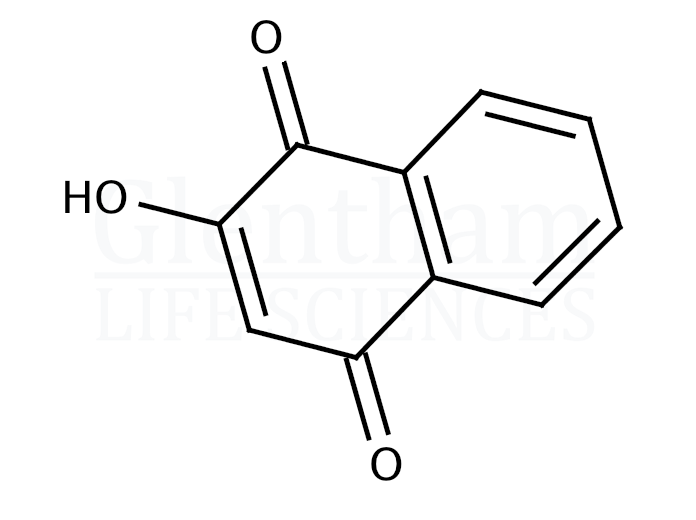 Large structure for  2-Hydroxy-1,4-naphthoquinone  (83-72-7)