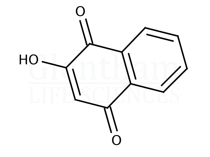 Structure for  2-Hydroxy-1,4-naphthoquinone  (83-72-7)