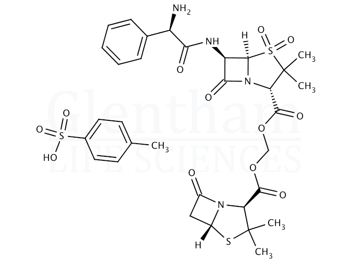 Structure for Sultamicillin tosylate (83105-70-8)