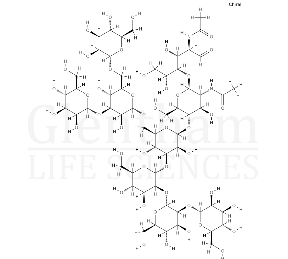 Structure for Man-7D1 N-Glycan