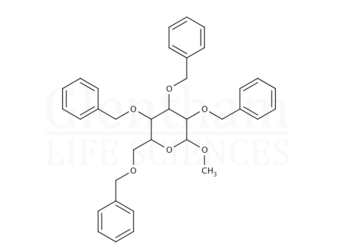 Large structure for  Methyl 2,3,4,6-Tetra-O-benzyl-D-mannopyranoside  (83462-67-3)