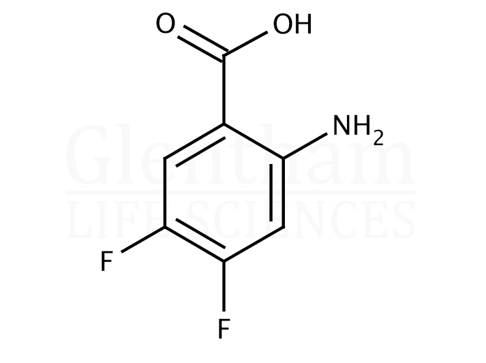 Structure for 4,5-Difluoroanthranilic acid  (83506-93-8)