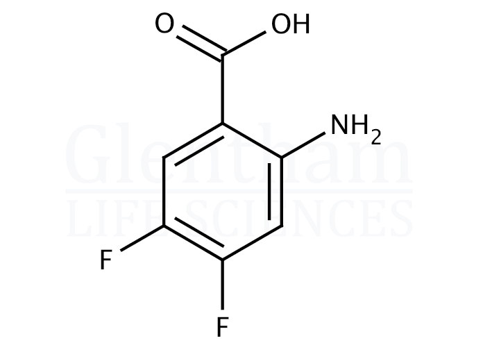 Structure for  4,5-Difluoroanthranilic acid   (83506-93-8)