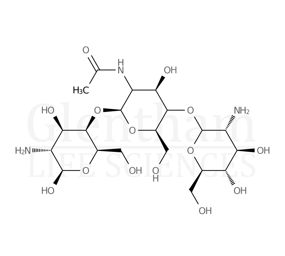 Structure for Carboxymethyl chitosan (10 - 80 cps); fungal origin