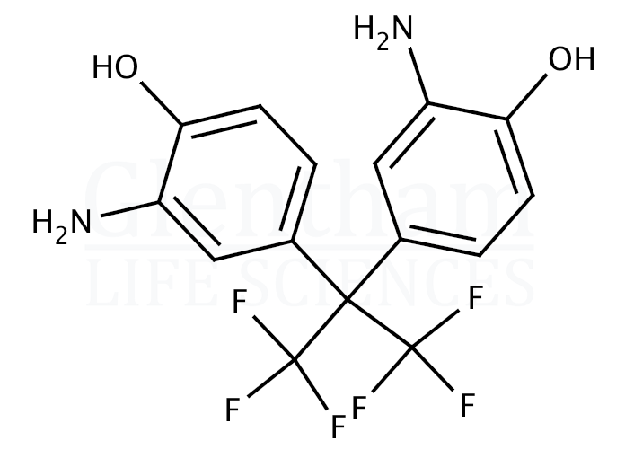2,2-Bis(3-amino-4-hydroxyphenyl)hexafluoropropane Structure