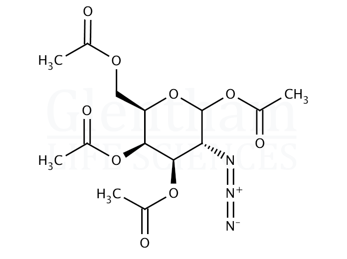 2-Azido-2-deoxy-1,3,4,6-tetra-O-acetyl-D-galactopyranose Structure