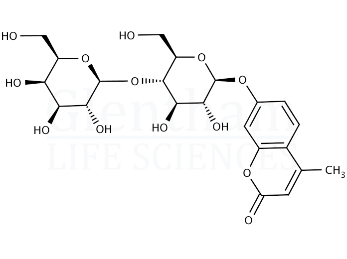 4-Methylumbelliferyl b-D-lactoside Structure