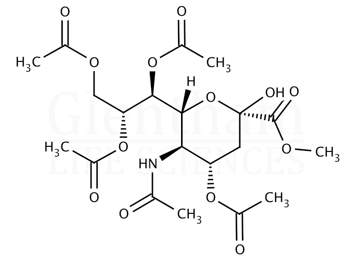 4,7,8,9-Tetra-O-acetyl-D-neuraminic acid methyl ester Structure